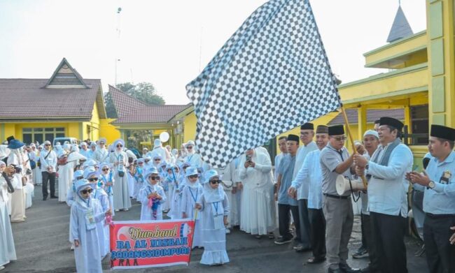 Ribuan Siswa dan Siswi RA Sidempuan Ikuti Giat Manasik Haji