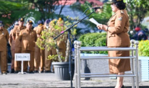 Bupati Karo Pimpin Apel Gabungan Perdana di 2023