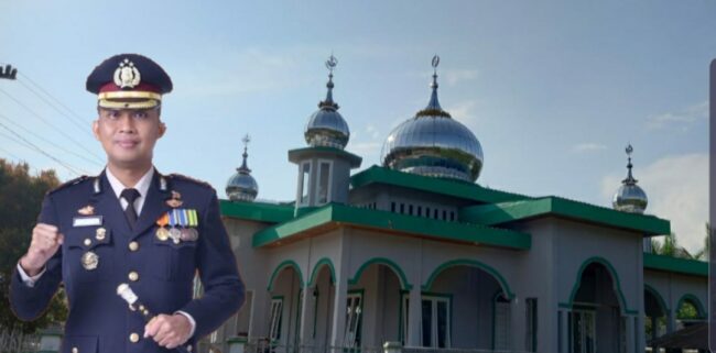 Berjiwa Sosial Tinggi, Kapolres Tapsel Bantu Rehab Masjid Baburrohman