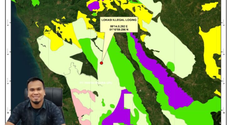 NGO Forester Indonesia Mengecam Adanya illegal Loging di Landschap Hutan Lindung Angkola Tapsel