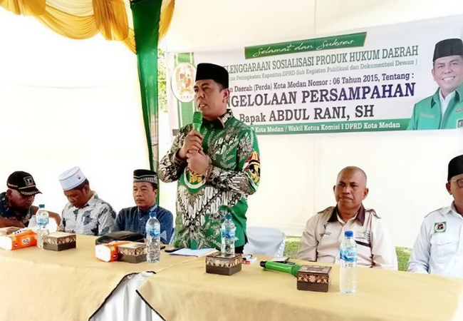 Abdul Rani Ajak Masyarakat Dukung Program Wali Kota Medan Soal Kebersihan