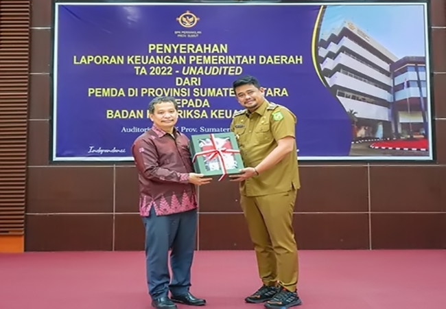 Tepat Waktu, Pemko Medan Serahkan LKPD Unaudited 2022