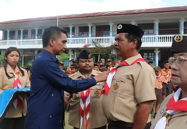 Theopilus Ginting Lantik Ketua Kwartir Cabang Gerakan Pramuka