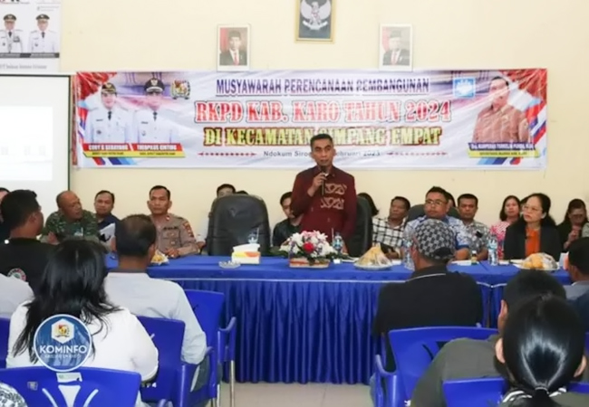 Wakil Bupati Karo Buka Musrenbang Kecamatan Simpang Empat