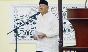Lebaran 2023, Syah Afandin Sholat Ied di Masjid Raya Brandan