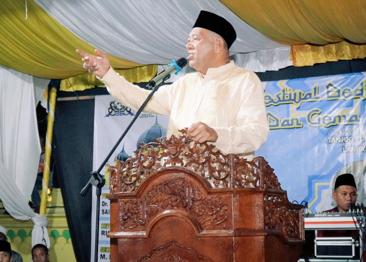 Hadiri Festival Bedug dan Gema Takbir di Tj Pura, Syah Afandin: Islam Harus Bangkit!