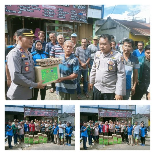 Jum'at Berkah di Moment Hari Buruh, Polres Psp Bersama Mahasiswa Bagi Bansos