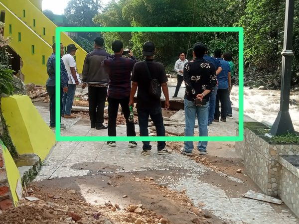 Tim Direktorat Reserse Kriminal Khusus Polda Sumut terjun langsung ke lokasi proyek taman dan Lanjutan Pembangunan DEK tahun 2022 di Kelurahan Kantin