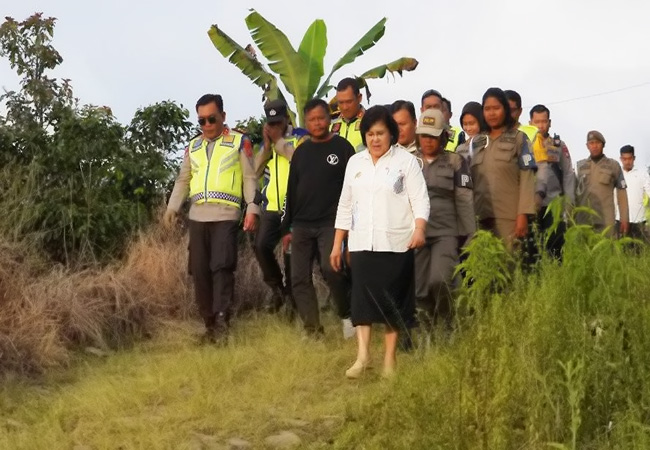 Bupati Karo Tinjau Kebocoran Pipa Air PDAM Tirta Malem