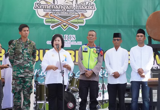 Bupati Karo Hadiri Bedug Festival Generasi Muda Islam Berastagi ke XV