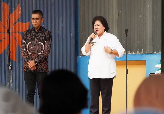 Bupati Karo Hadiri Launching Penyaluran Cadangan Bantuan Pangan 2023