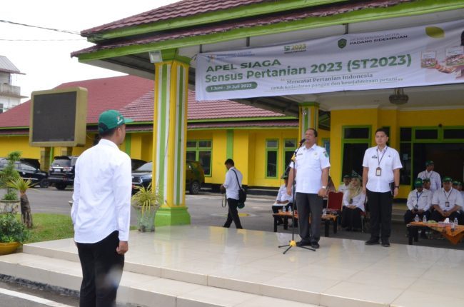 Wali Kota Sidempuan Hadiri Apel Siaga Lepas Petugas Sensus Pertanian