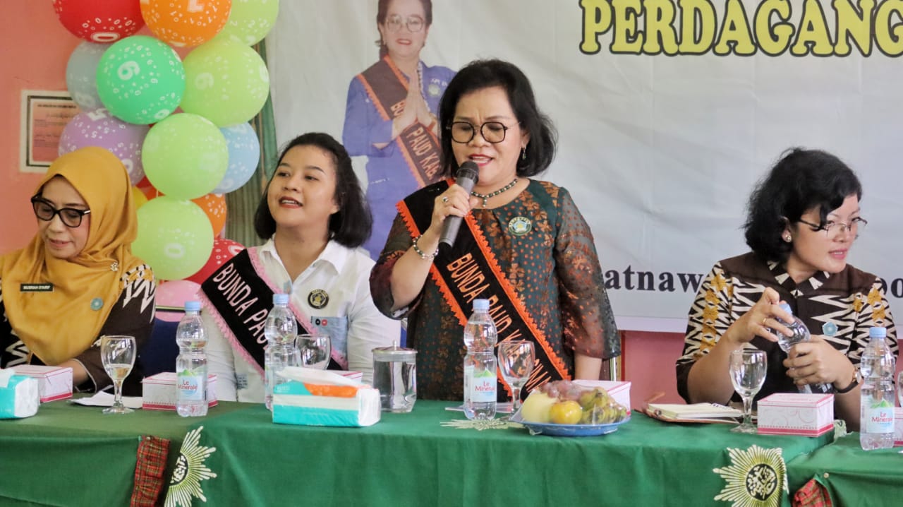 Bunda PAUD Simalungun Terkesan dengan Ketrampilan TK ABA Perdagangan