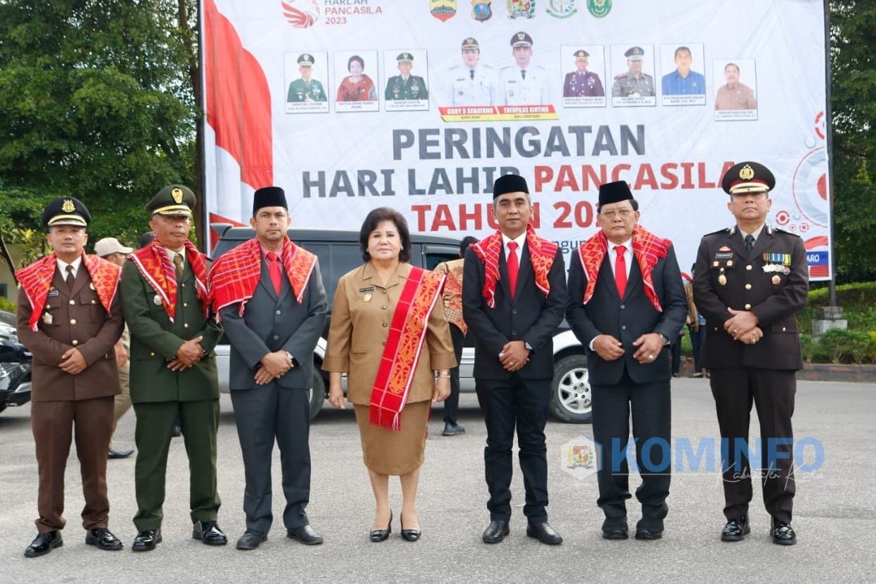 Wakil Bupati Karo Pimpin Upacara Peringatan Hari Lahir Pancasila 2023