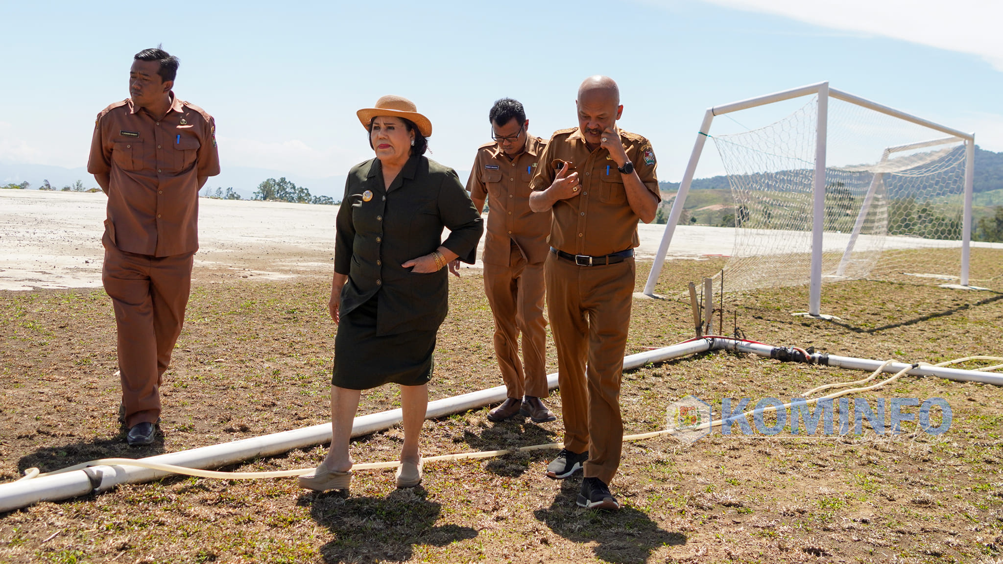 Bupati Karo Tinjau Langsung Pembangunan Traning Camp (TC) Siosar