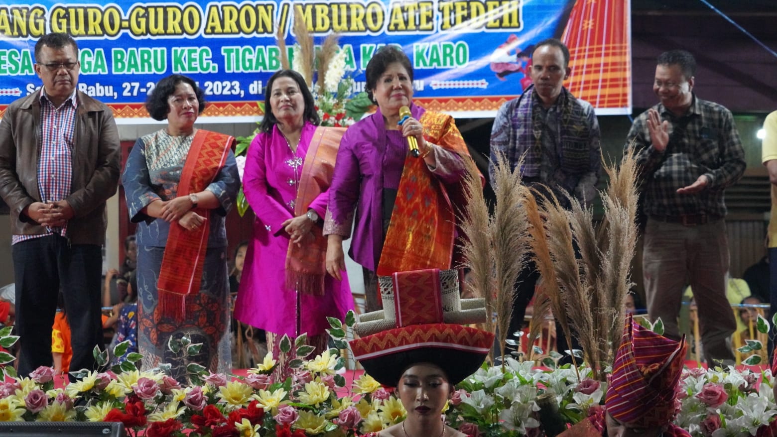 Bupati Karo Hadiri Gendang Guro Aron/Mburo Ate Tedeh Desa Bunga Baru