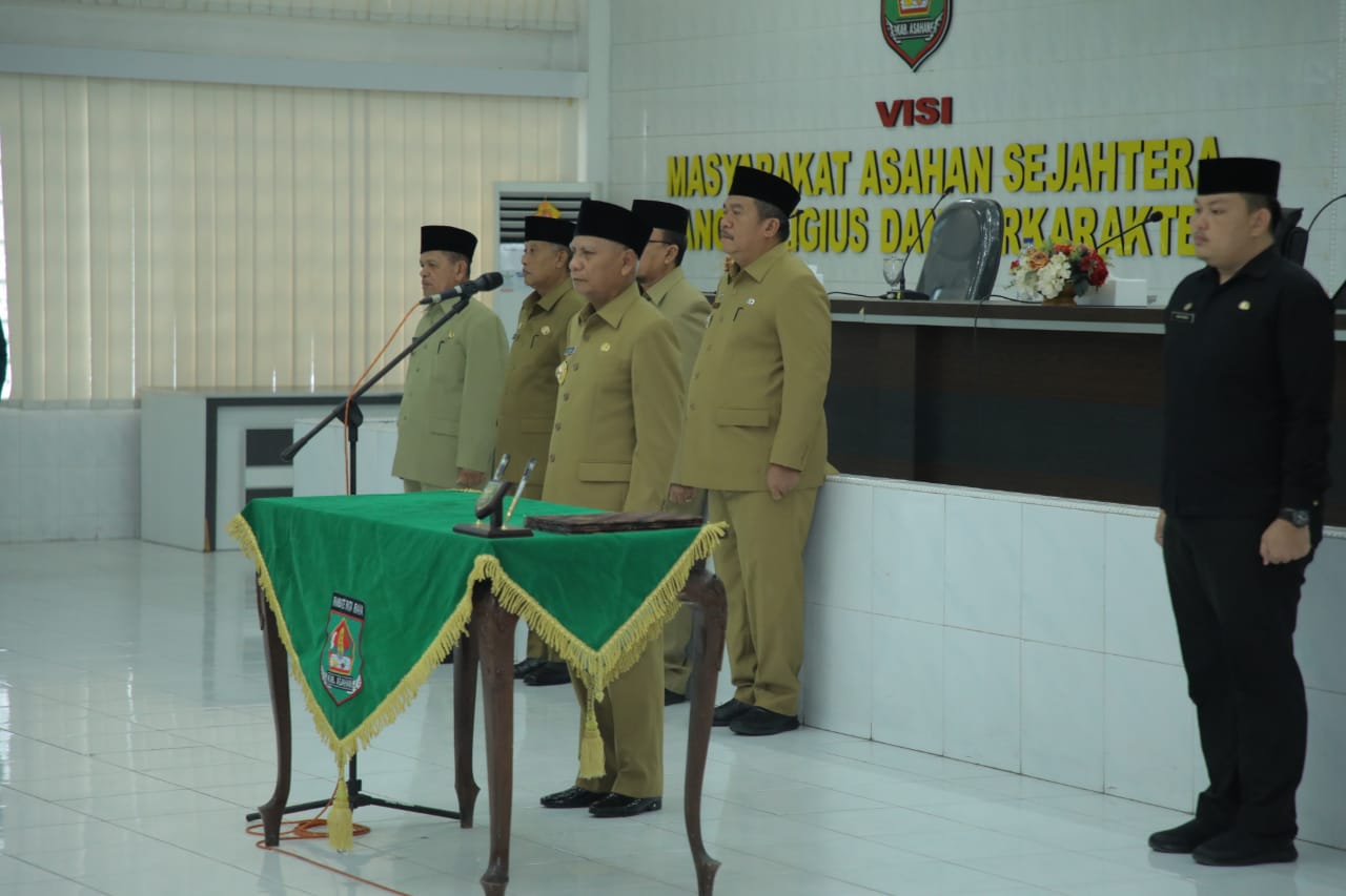 Bupati Asahan Lantik Pejabat Pimpinan Pratama, Administrator dan Pejabat Pengawas di Lingkungan Pemkab