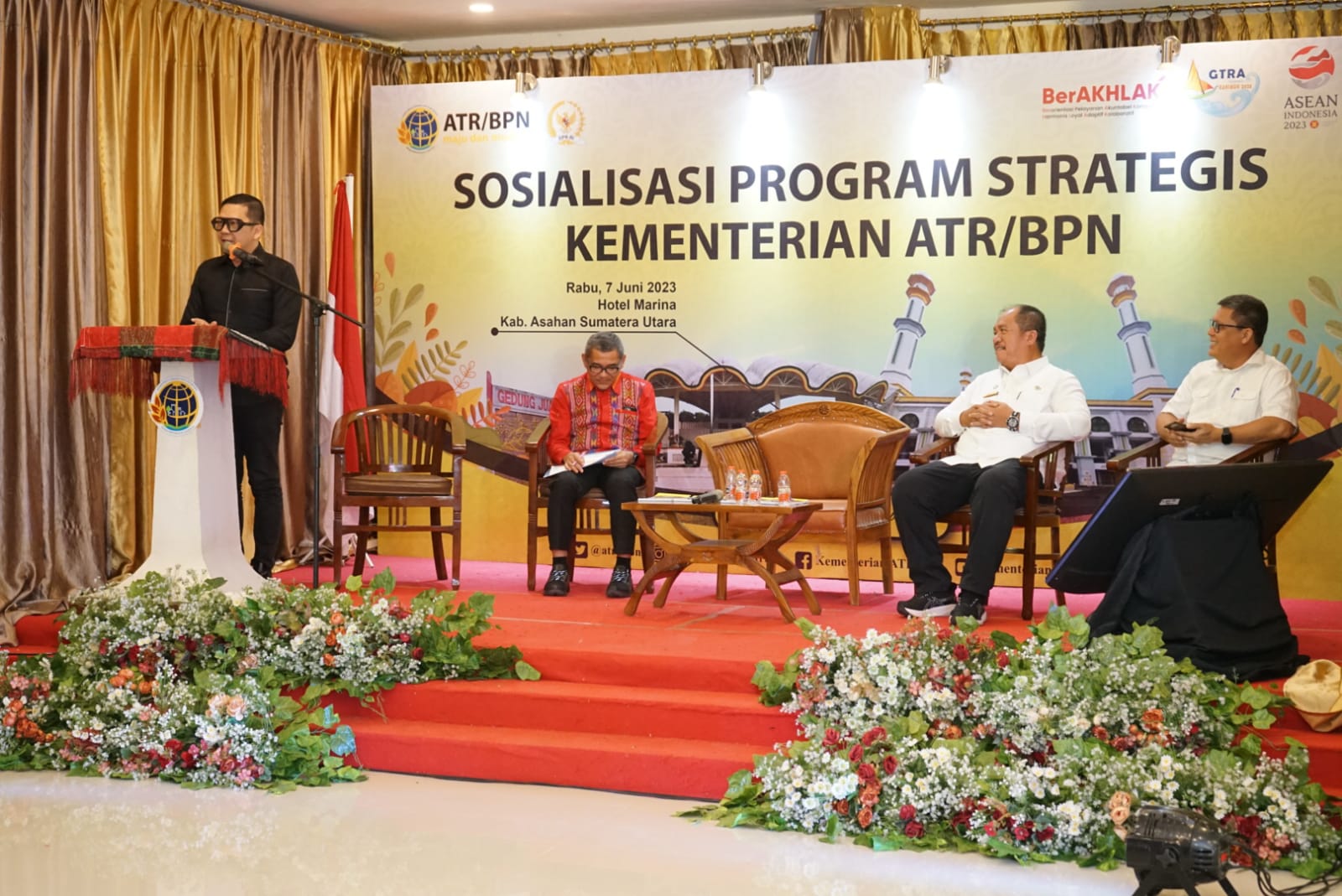 Wakil Bupati Asahan Hadiri Sosialisasi Program Strategis Kementerian ATR/BPN