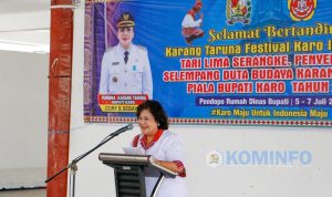 Bupati Karo Buka Acara Karang Taruna Festival Karo In Culture Tari Lima Serangke 2023