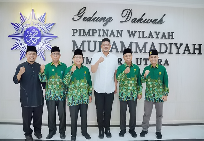 Bobby Nasution Minta Muhammadiyah Dukung Pembangunan Islamic Centre dan Masjid Mandiri