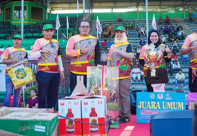 Medan Amplas Juara Umum Porkot XIII, Aulia Rachman: Wadah Lahirkan Atlet Berprestasi