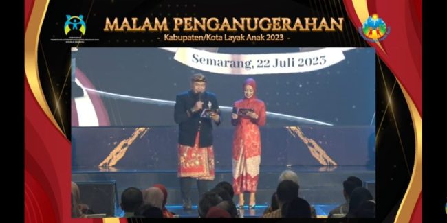 Selamat, Tapsel Raih Penghargaan KLA Tahun 2023 Kategori Madya