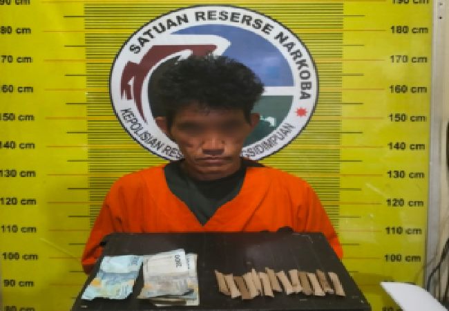 Kantongi Ganja Siap Edar, Pria Warga Sihitang Ditangkap Polisi Ngaku dari Warga Aek Tampang