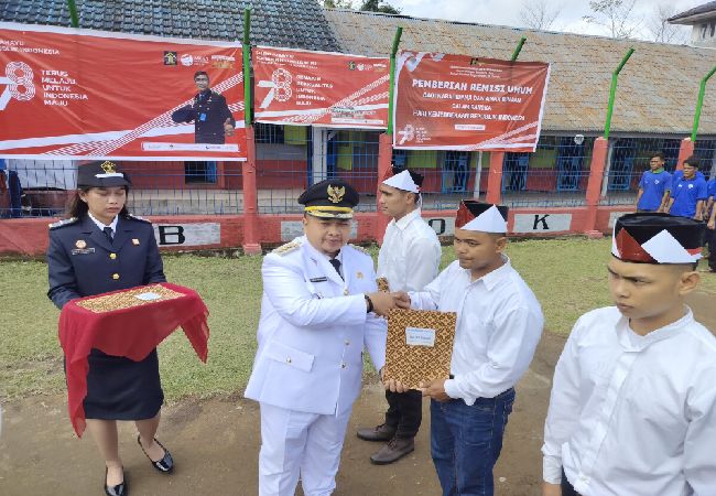 106 WBP Rutan Sipirok Dapat Remisi, 1 Orang Bebas di HUT RI Ke-78