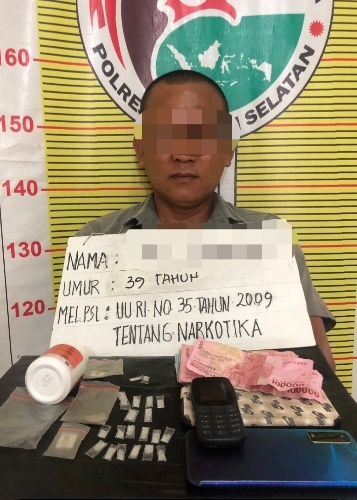 Bandar Sabu Tak Berkutik di Grebek Polisi Saat GKN di Sayur Matinggi Tapsel