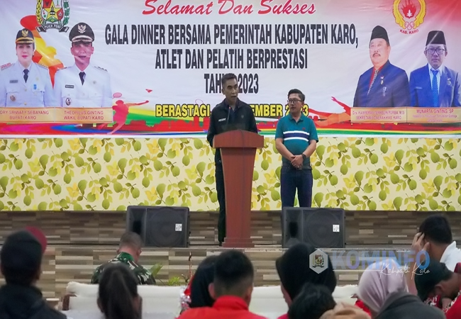 Wakil Bupati Karo Gelar Gala Dinner Bersama Atlet dan Pelatih serta Pengurus Cabang Olahraga Berprestasi 2023