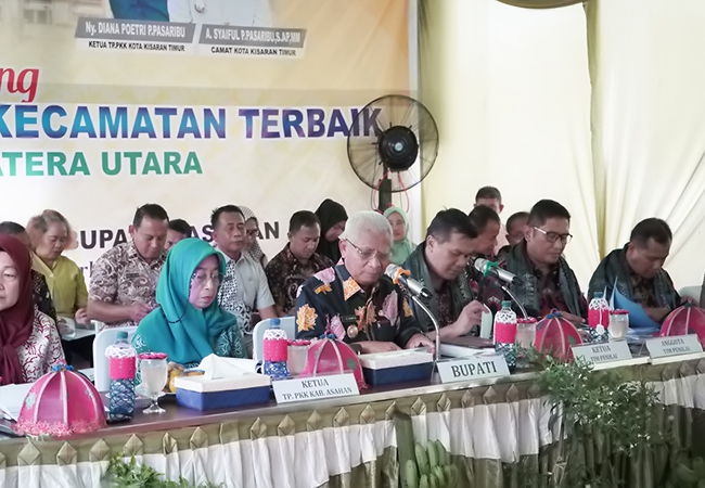 Tim Penilaian dan Pembinaan Kecamatan Terbaik Tingkat Provsu Lakukan Penilaian di Kisaran Timur