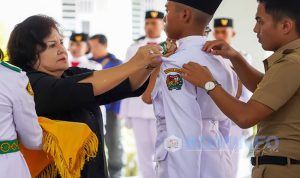 Bupati Karo Kukuhkan 65 Anggota Paskibraka 2023