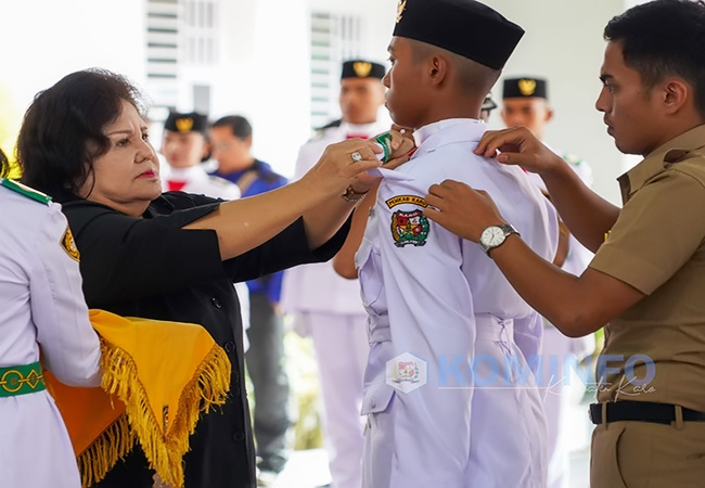 Bupati Karo Kukuhkan 65 Anggota Paskibraka 2023