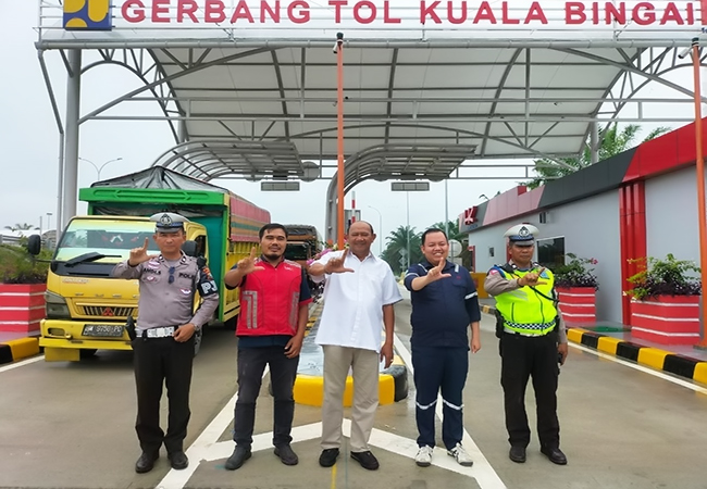 Plt Bupati Langkat Resmi Buka Gerbang Tol Kwala Bingai Stabat