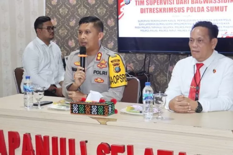 Pastikan Kinerja Profesional, Ditreskrimsus Polda Sumut Supervisi ke Polres Tapsel