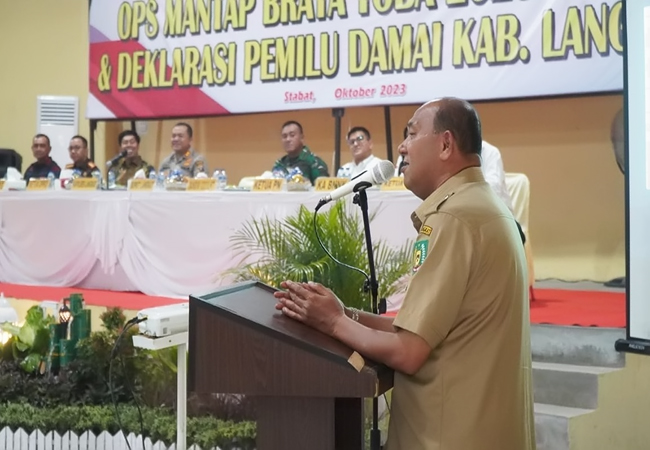 Deklarasi Damai, Syah Afandin Harapkan Pemilu di Langkat Berjalan Lancar