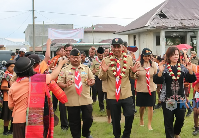 Wabup Karo Lantik dan Kukuhkan Pengurus Majelis Pembimbing Ranting dan Pengurus Kwartir Ranting Barusjahe