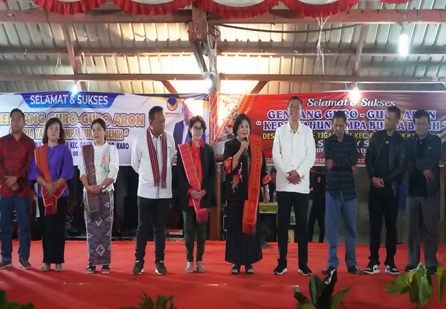 Bupati Karo Hadiri Kerja Tahun di Desa Sukajulu dan Dusun Tigajumpa