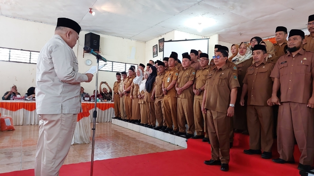 Ciptakan Bersinar, Kacabdis Pendidikan Provsu Kukuhkan Satgas Narkoba dan PPTK