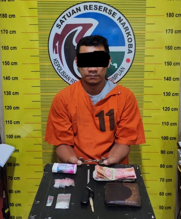 Simpan Sabu 3 Gram di Kotak Permen, Si Uba Akhirnya Disimpan Di Jeruji Polisi