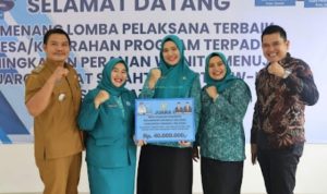 Mantap! Gunung Baringin Juara Pertama Desa Binaan Kategori PTP2WKSS se-Sumut