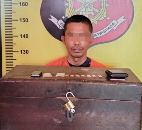 Simpan Sabu di Peti Gudang, Oknum Honorer Paluta Ini Ditangkap Polisi di Rumahnya
