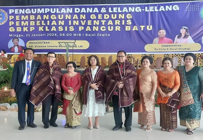 Panitia Pembangunan Klasis Pancur Batu Doakan Dr Badikenita Sitepu Kembali Jadi DPD RI