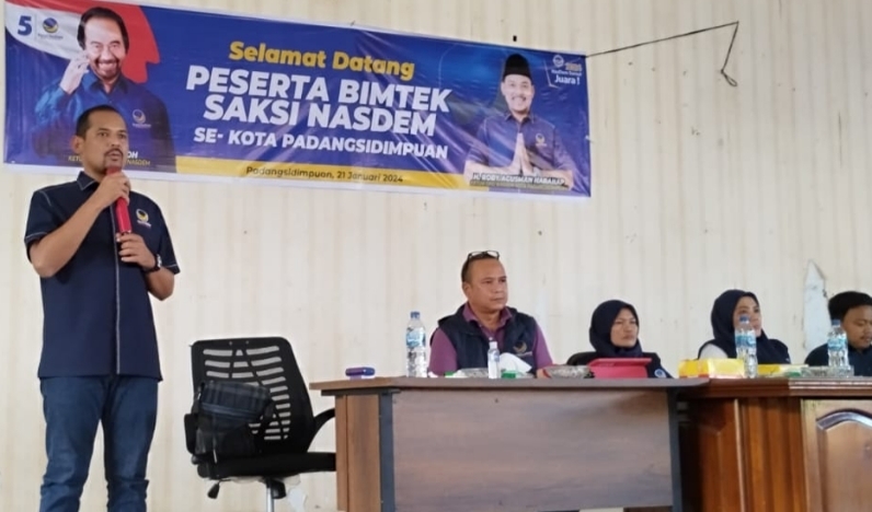 Minimalisir Kecurangan, KSN Provsu Gelar Bimtek Nasdem di P.Sidimpuan