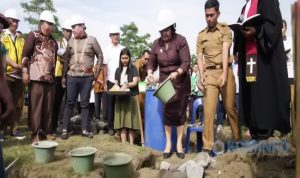 Bupati Karo Hadiri Peletakan Batu Pertama Pembangunan Rusun Penyandang Disabilitas