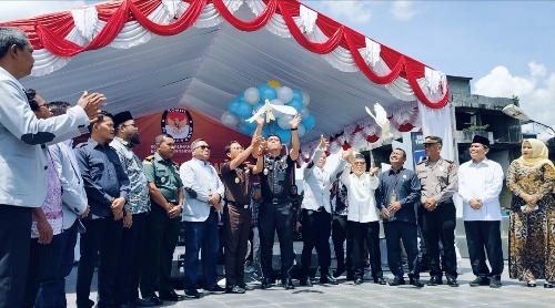 Diwarnai Pelepasan Burung dan Balon, KPU Sidimpuan Luncurkan Tahapan Pilwalkot