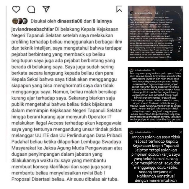 Viral..! Jaksa Posting Kritikan Ke Kajari Tapsel, Siti Holija Bungkam