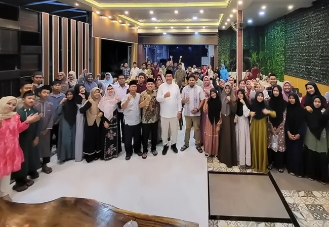 Wabup Asahan Buka Puasa Bersama dan Baksos SDM PKH