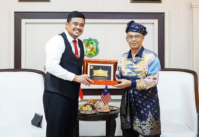 Wali Kota Medan Terima Kunjungan Datuk Bandar Majlis Bandaraya Kuantan
