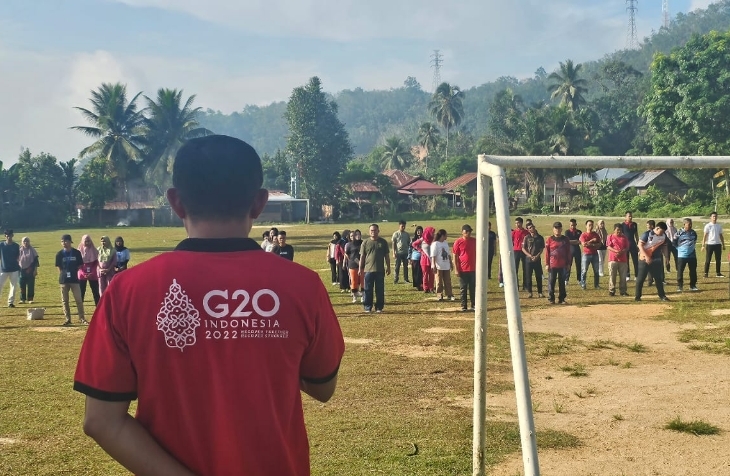 Perkuat Sinergitas, Lapas Sidimpuan Senam Pagi Dengan Masyarakat Salambue